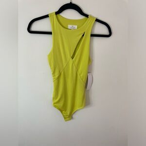 New Live In The Moment Bodysuit Green NWT size XS
